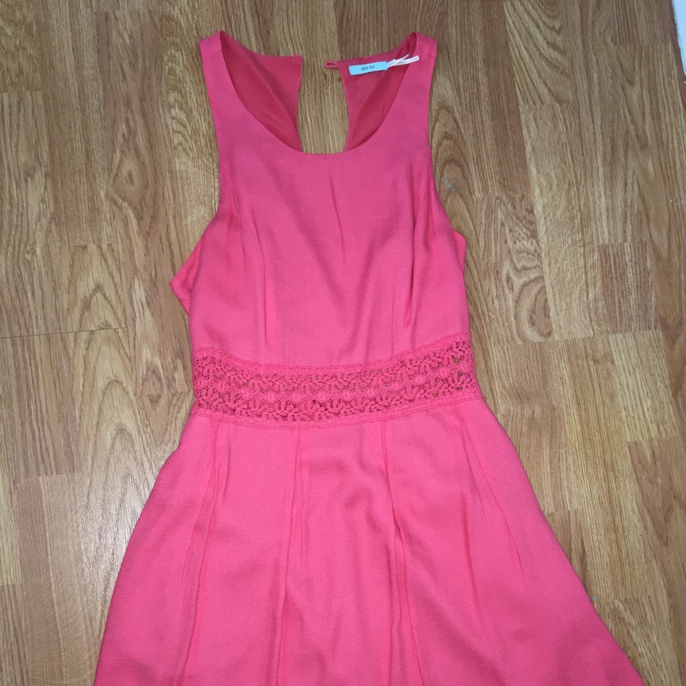 Coral urban outfitters dress